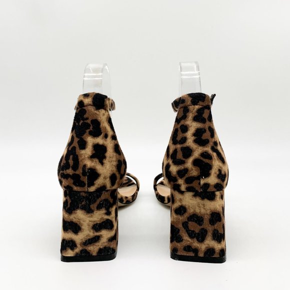 STEVE MADDEN Marisa Block Heel Leopard Sandals - Picture 6 of 7
